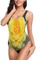 Womens One-Piece Bathing Suits Sexy Trendy Swimsuits Teen Girls Ladies Yellow Rose bikini set bikini set