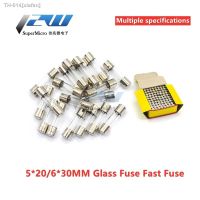 ☃ 100Pcs/lot 5 x 20 6x30 Glass Fast Fuse Fuse No 250V 0.1A 0.2A 0.5A Fuse Kit 1A 2A 3A 4A 5A 6A 7A 8A 10A 12A 15A 20A Quick 6X30mm