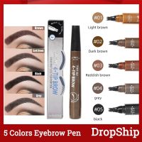 Tint my 4-tip Liquid Eyebrow Pencil Waterproof Apply Well Tattoo Makeup For Women Eyes Cosmetics Natural Wild Brown Eyebrow Gel