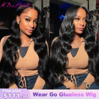 Wear And Go 5x5/4x6 Glueless Wig Pre Cut Lace Closure Wig for Women Pre Plucked HD Transparent 13x4 Lace Front Human Hair Wigs