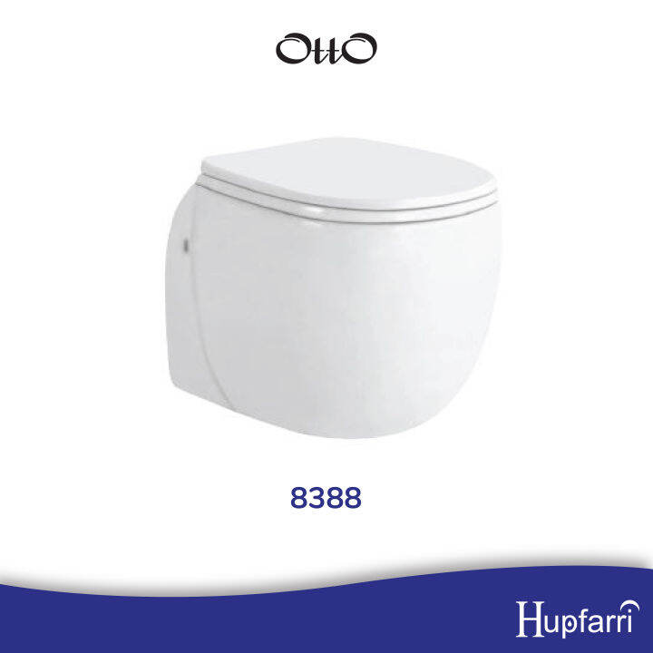 [WC/Toilet Bowl] 8388 OttO Wall Hung Water Closet w PP Seat Cover By