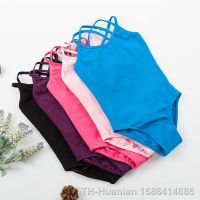 5 Colors Cotton Camisole Ballet Leotards for Girls Dance Dancewear Strap Dress 100-155cm Gymnastics Leotard for Girls Clothes