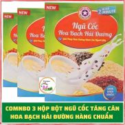 Combo 3 Hộp Bột Ngũ Cốc Tăng Cân Hoa Bạch Hải Đường 500gram