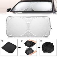 [HOT IUXKLKXLWSGH 551] 1.9X0.9M รถด้านหน้าหน้าต่าง Sunshade Visor Sun Shade Shield พับกระจก UV Block Cover Universal สำหรับรถยนต์