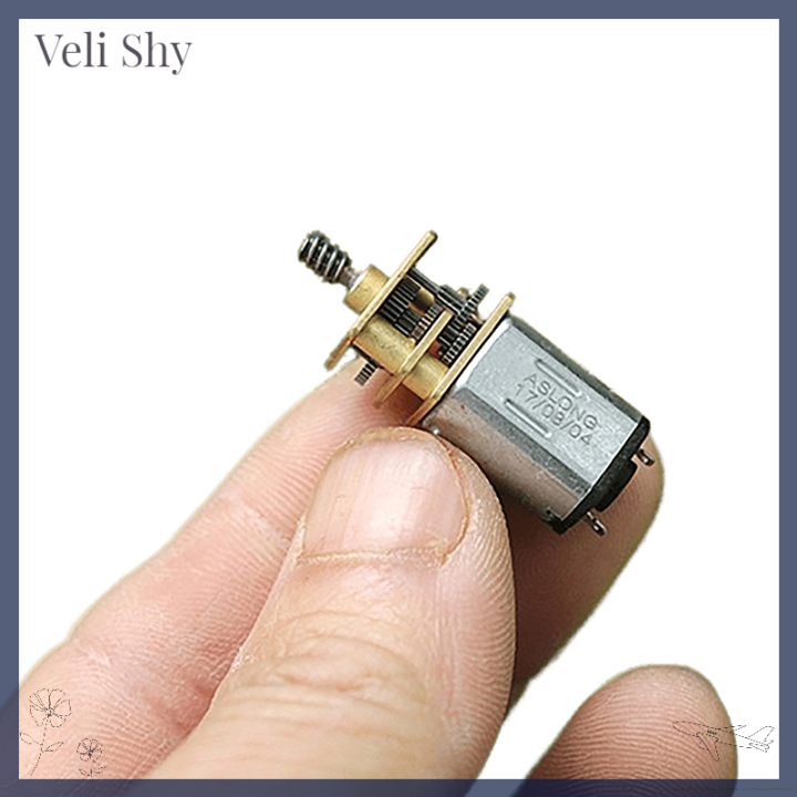 veli-shy-มอเตอร์ไฟฟ้า-dc3-6v-n20-มอเตอร์เกียร์มอเตอร์ขนาดเล็ก37-74รอบต่อนาทีปรับความเร็วได้เกียร์มอเตอร์โลหะกลับด้าน