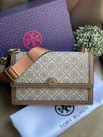 กระเป๋า Outlet Tory burch t monogram jacquard shoulder bag คอลเลคชั่น T Monogram