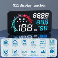 Head Up Display GPS Speed Instrument GPS Speedo Overspeed Alarm จอแสดงผล LED Smart Head Up Display พร้อมนาฬิกาสำหรับรถยนต์ Auto