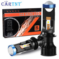 CarTnT 2ชิ้น/เซ็ต110W โคมไฟรถยนต์ H4 LED Canbus โปรเจ็คเตอร์เลนส์ขนาดเล็กหลอดไฟออโต้โมเบิล6000K 20000LM ชุดแปลง Hi/lo Beam ไฟหน้า12V 24V