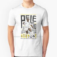 เสื้อยืดคุณภาพดี ? Pelé-ซานโตส T เสื้อผ้าฝ้าย100% ซานโตส Brasil บราซิล New York Cosmos ฟุตบอลฟุตบอล Futebol Futbol ขนาดใหญ่6xl tee ของขวัญS-5XL