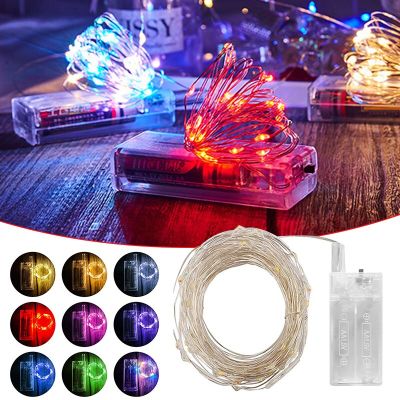 3M30LED String Light Garland Street Fairy Light Copper Wire Battery Box String Light for Christmas Tree Wedding Party Decoration Fairy Lights