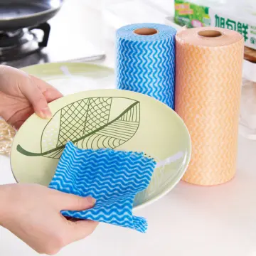 Disposable Nonwoven Fabric Paper Towels Roll Household Dishcloth Towels  Disposable Kitchen Washcloth Roll - China Nonwoven Disposable Kitchen Towels  and Washable Dishcloths price