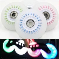 ▽ Brightness LED Flash Skating LED Wheels 90A Slide Brack for SEBA Powerslide RB Roller Skates Tyre Rudas 72 76 80mm Shine Patines