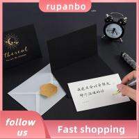 RUPANBO039392692 1 Set ปีใหม่ ย้อนยุค การ์ดข้อความ ของขวัญ ของชำร่วยงานเลี้ยง การ์ดพร้อมสติ๊กเกอร์ซองจดหมาย การ์ดวันเกิด ไปรษณียบัตรอวยพร การ์ดขอบคุณ สุขสันต์วันคริสต์มาส