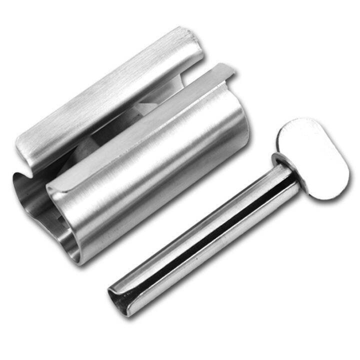 1pc Toothpaste Dispenser Metal Extrusion Tool Lazy Tube Squeezer