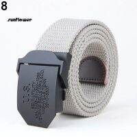 Sun Men Fashion Outdoor Casual Solid Color Buckle Soliders Military Waist Belt