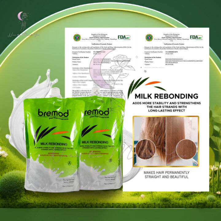 Bremod 2IN1 Rebonding 1250ML Hair Rebonding Milk/Classic Lazada PH