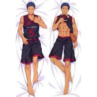 ปลอกหมอนอิง ลายการ์ตูนอนิเมะญี่ปุ่น Kuroko no Basuke Aomine Daiki Otaku Dakimakura ขนาด 60x180 ซม. สําหรับผู้ชาย