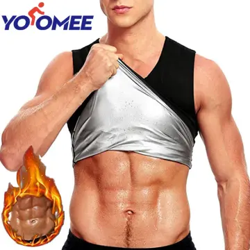 Shop Men Body Shaper Waist Shaper Sauna Suit Sweat Vest Slimming Underwear  online