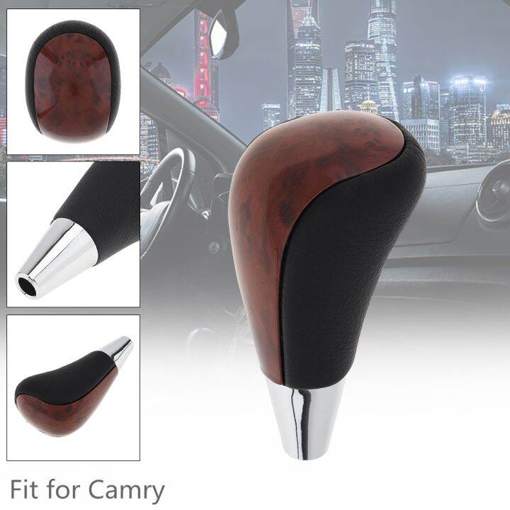 ABS Black Wood Grain Car Automatic Transmission Gear Shift Shifter