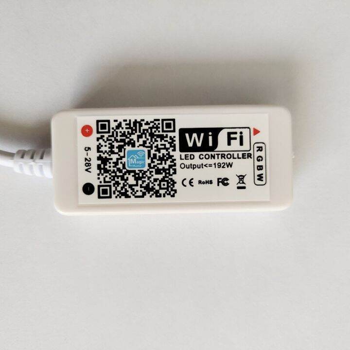 yingke-ตัวควบคุม-rb-rgbw-แบบแอลอีดีไวไฟ-dc12v-mini-wifi-rgbw-ตัวควบคุมไฟ-led-iphone-ipad-ios-ไร้สายโทรศัพท์มือถือแอนดรอยด์สำหรับแถบไฟ-led