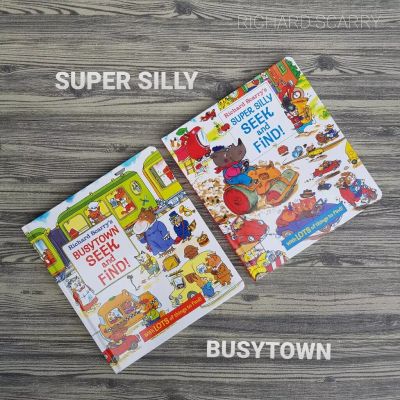 [หนังสือ] Richard Scarrys Super Silly Seek and Find!, Busy town Seek and find set of 2 books #New Board book #แท้ #หมอรวงข้าวแนะนำ