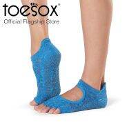 ToeSox โทซอคส์ ถุงเท้ากันลื่นแยกนิ้ว รุ่น Bellarina เปิดนิ้วเท้า แบบสีพื้น ชุดที่1