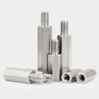 ♀ 1pcs M8 single head hexagon board isolation extension nut support column single pass screw bolt 304 stainless steel nail