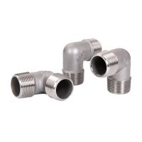 【YF】ﺴ  1/4 3/8 1/2  3/4  1   BSP Elbow Angled 304 male Threaded Pipe Fitting