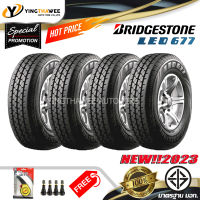 195R14 BRIDGESTONE  รุ่น Leo677  4 เส้น (ผลิตปี 2023) แถมเกจหน้าปัทม์เหลือง 1 ตัว + จุ๊บลมยางแท้4 ตัว (ยางขอบ14) (บริการติดตั้ง ทักแชท)