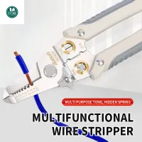 Multi functional wire stripper 7inches diagonal cutting pliers Wire stripper electrician cable stripper