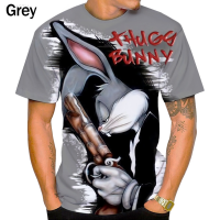 2023 NEW New Casual T-shirt Short Sleeved Round Neck 3d Rabbit Print Summer Mens Clothing brand new T-shirt