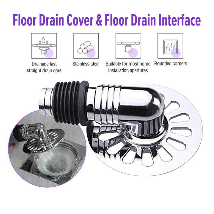 Floor Drain 304 stainless steel Washing Machine floor trap Hose Prevent