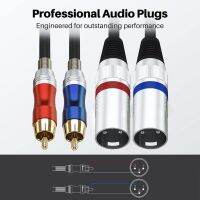 ◙ Dual Xlr 3-pin Male To Dual Rca Male Audio Cable Dual Xlr To Dual Rca Plug Patch Cord Connector Wire