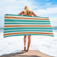 Turquoise Orange White Stripes Bath Towel For s Home Essentials Summer Swimming Beach Towel Quickly Dry Face Towel