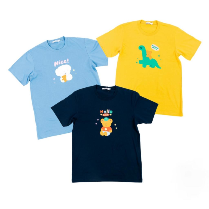 Moshi Moshi เสื้อยืด ลาย Stickwithme4ev เสื้อยืดคอกลม ผ้า cotton รุ่น