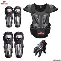 WOSAWE Motorcycle Knee Pads Guards Cuirassier Elbow Racing Off-Road Protective Safety Gears Race ce Sports Cycling Guard