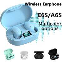 E6S/A6S TWS Wireless Bluetooth headsets 5.2 Earbuds LED Power Display Waterproof Noise Reduction Headsets with Mic for xiaomi Over The Ear Headphones