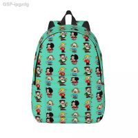 Mafalda Gang Mochila Para Jardim De Infância Escola Primria Áestudante Bookbag Menino E Menina Mochila Lona Infantil Ao Ar Livre