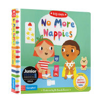 English original books diaper goodbye childrens behavior habits develop picture books cardboard flip operation books