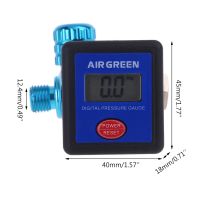 Digital Tire Pressure Air Gauge Regulator with Adjustable Valve Paint Spray Compressor