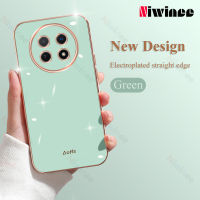 NIWINEE เคสซิลิโคนฝาหลังอ่อนนุ่มเคลือบ6D หรูหราสำหรับเคสโทรศัพท์ Y91 Huawei Nova