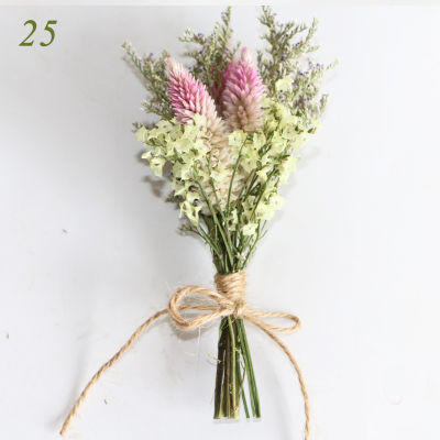 U2y7มินิธรรมชาติช่อดอกไม้งานแต่งงาน1ชิ้นถนอมความสดดอกไม้แห้ง Babysbreaths ของขวัญถ่ายภาพตกแต่ง