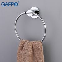 GAPPO Brass Towel Ring Round Style Shape Wall-Mounted Towel Holder Hanger Bathroom Accessories Bath Towel Holder Bath Hardware