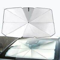 hot【DT】◕⊕  Car Parasol with Pull Umbrella Handle Sunshade for Outdoor Protection