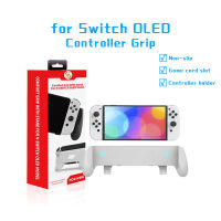 สำหรับ Nintendo Switch OLED Hand Grip Stand สบาย Ergonomic Handle Holder Kickstand พร้อมการ์ดเกมสำหรับ OLED อุปกรณ์เสริม