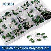 ◇▣ 150Pcs 15Values Polyester Film Capacitor Assortment Box Kit 0.33NF 2A331J 470NF 2A474J 2A821J 2A102J 2A393J 2A474J