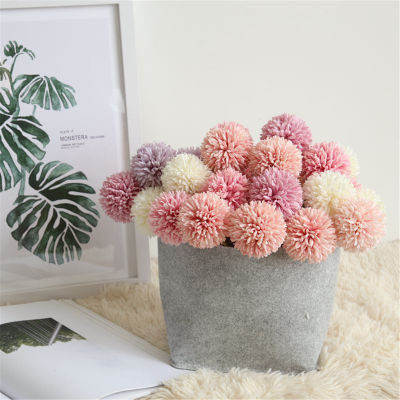 Faux Plants For Home Decor Scrapbooking Embellishments Silk Floral Arrangements Wedding Car Decoration Artificial Hydrangea Flowers