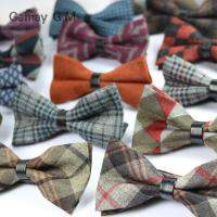 Cotton and Wool Bowties for Men Fashion Neckwear Adjustable Mens Bow Ties Classic Pre-Tied Bowtie Slim Gravatas Boys Clothing