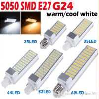 【Big-promotion】 kallidora 5W 7W 9W 12W 15W G24หลอดไฟ LED E27โคมไฟสไตล์วินเทจ AC85-265V SMD5050 LED Bombillas 180องศาหลอดไฟ LED แนวนอน