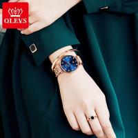 OLEVS 2022 Top nd New Women Fashion Quartz Watch Waterproof Luxury Women Watches Stainless Steel Strap Date Clock Lady